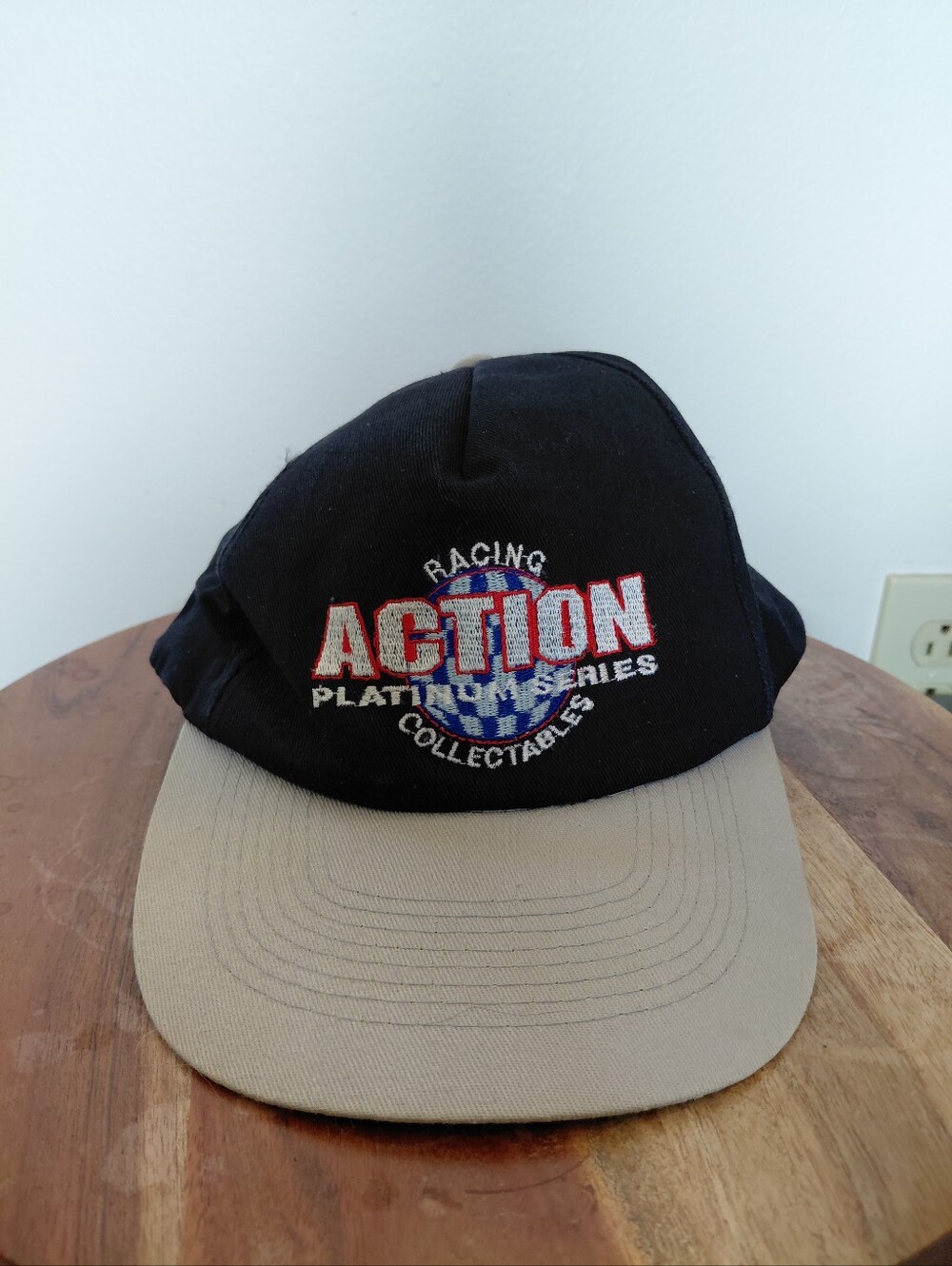 VINTAGE 1995 Action Racing Collectibles Platinum Series Nascar Black 90's Hat OS